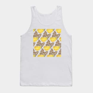 Sepia Bananas Pattern Tank Top